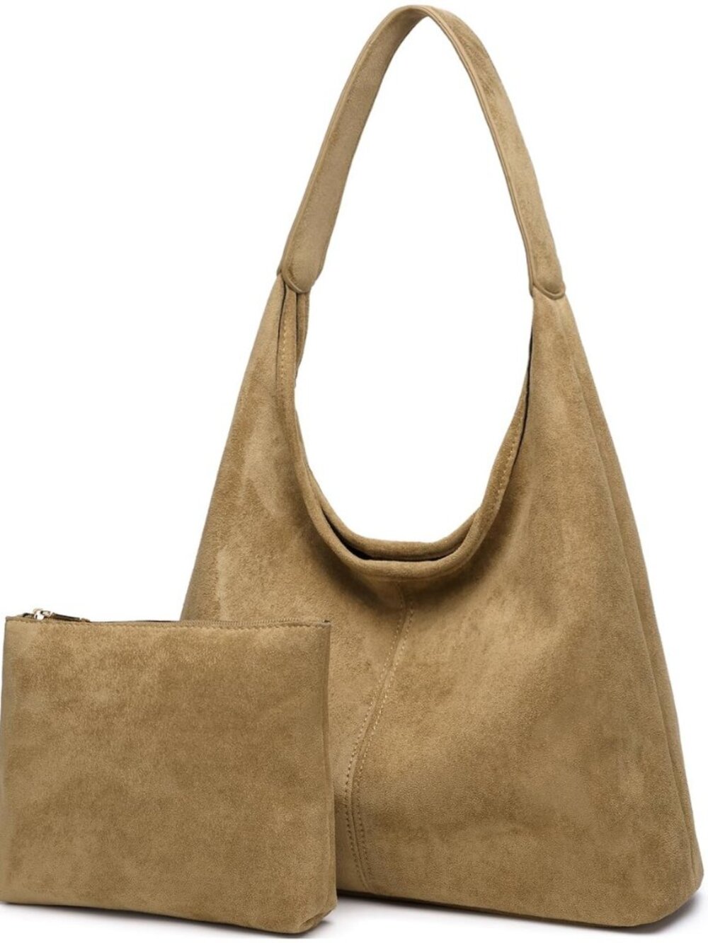 Casual Hobo Bag for Women Soft Shoulder Bags Slouchy Pu Leather Tote Purses for